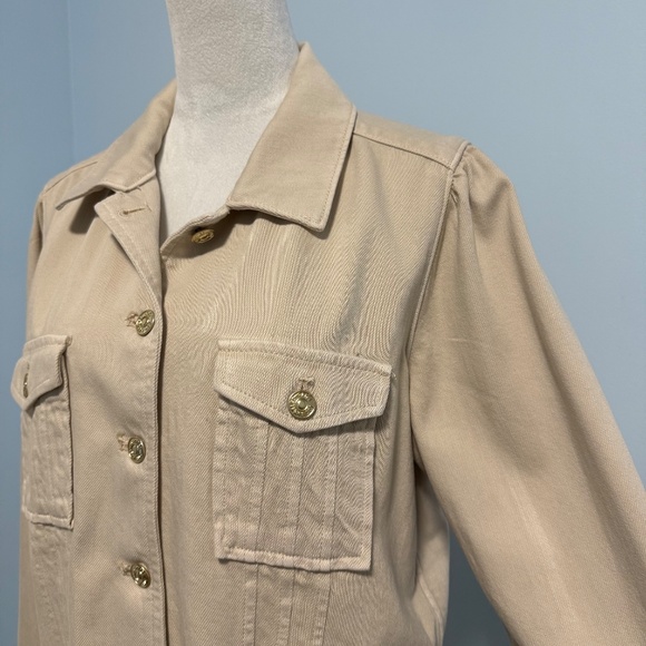 PAIGE Cropped Pacey Denim Jacket Size‎ L - Picture 3 of 9